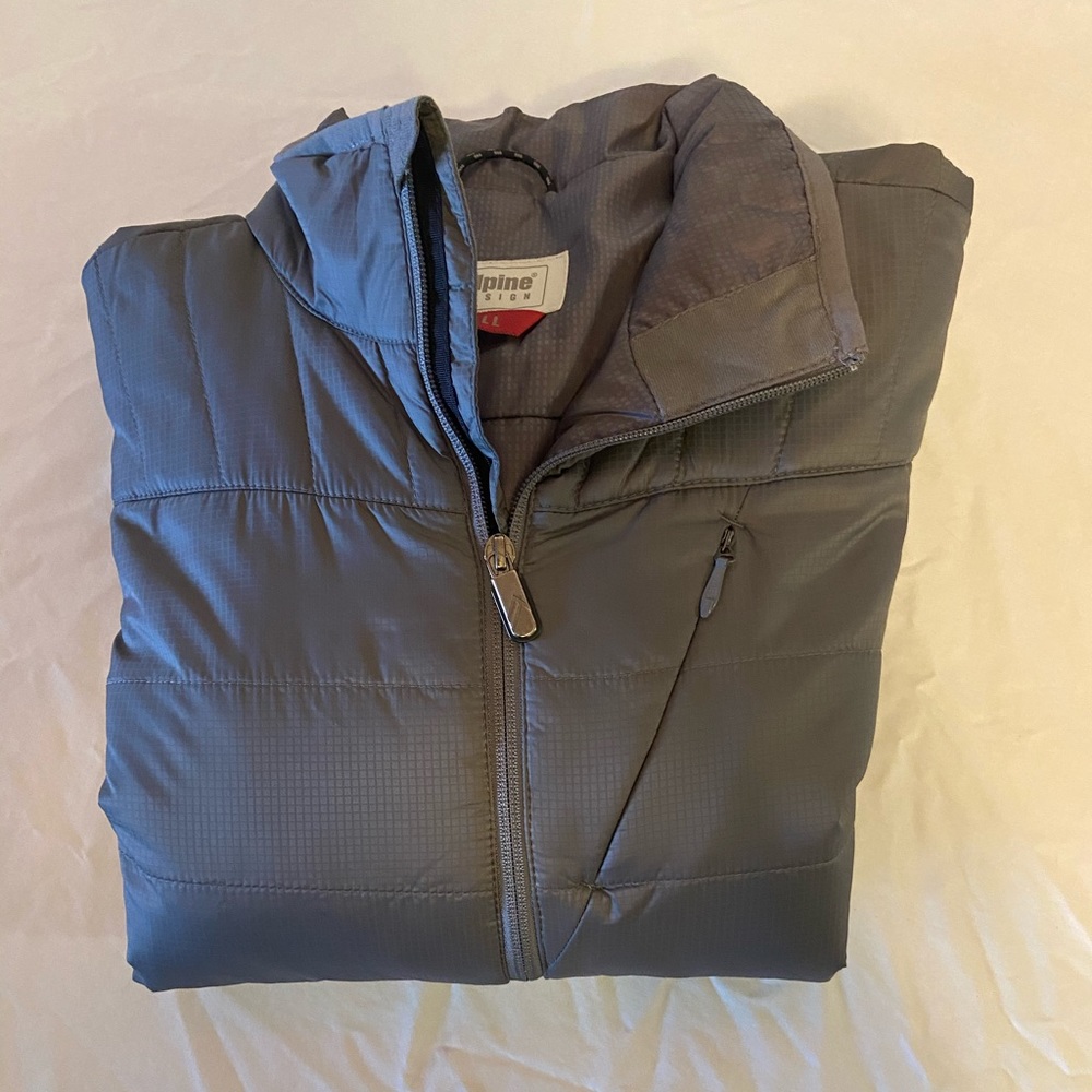 Grey Puffy Jacket Unisex